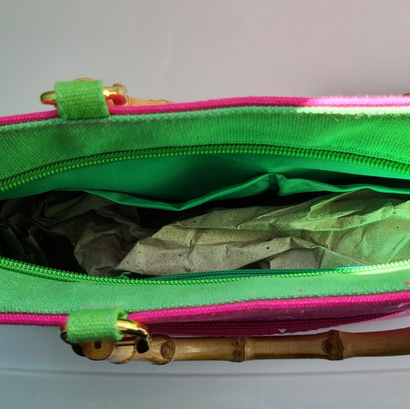 NWOT Bamboo Handle Anchor Cotton Bag - Picture 3 of 4